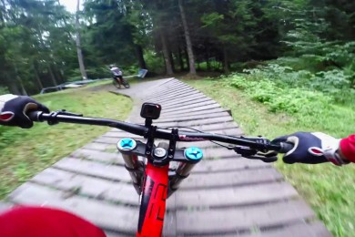 Claudio Caluori’s Mountain Bike POV in Mont Sainte Anne