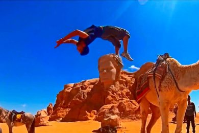 Parkour in desert (Tunisia Explore)