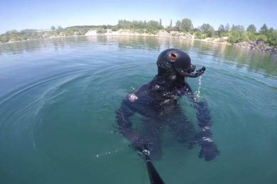 Freediving w zalanej kopalnie – Piechcin / Poland