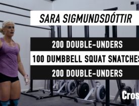 Sara Sigmundsdottir: Workout for Tuesday 160607