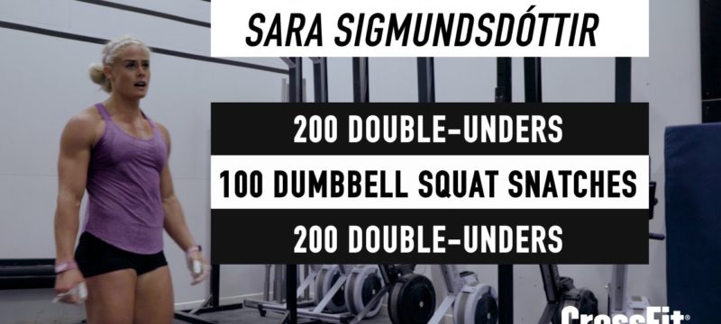 Sara Sigmundsdottir: Workout for Tuesday 160607