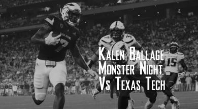 Kalen Ballage’s Monster Night Vs Texas Tech 9.10.16