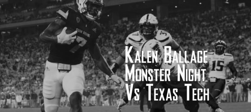 Kalen Ballage’s Monster Night Vs Texas Tech 9.10.16