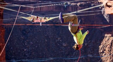 BASE Jumping & Highlining Szaleństwo na sieci !