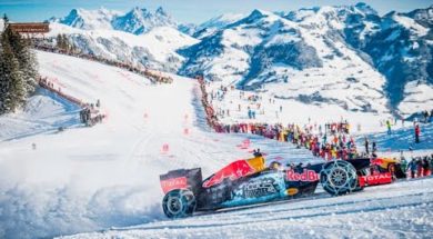 Max Verstappen F1 Snow Demo Red Bull